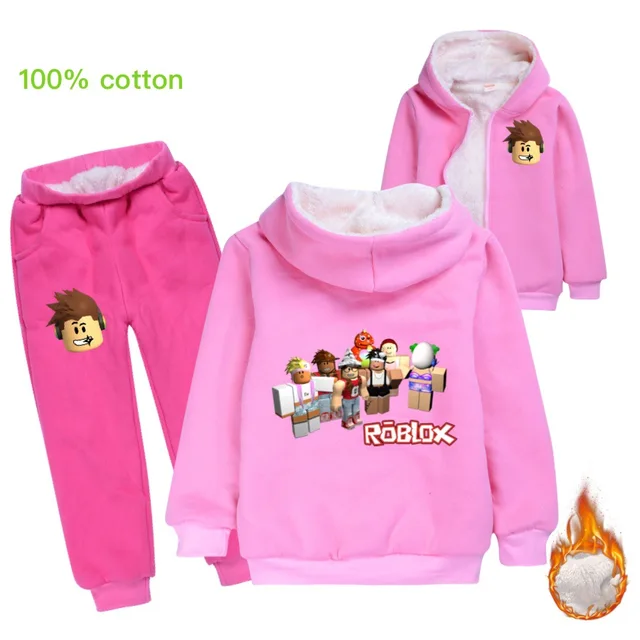 Girls Clothing Sets Winter Thick Plush Roblox Children Clothes