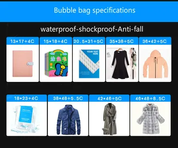 

10PCS Bubble Bag Buffer Anti-fall Protection Balloon Waterproof Plastic PE Packaging Bag Courier Package Envelope