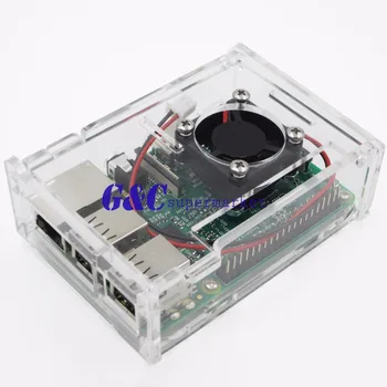 

1 pcs for Raspberry pi 3 diy kit+ for Raspberry pi 3 transparent acrylic Case Box + mini cooling fan+ 5 pcs Aluminum Radiator