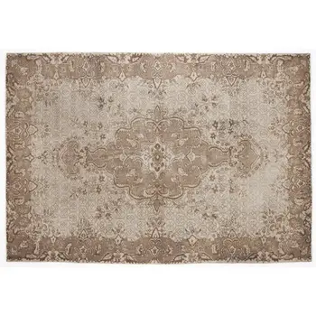 

Handmade Beige Vintage English English Area Rug 199x294 Cm-6'6''X9'8''