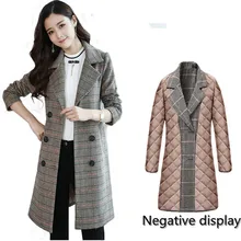 Aliexpress - Women’s jacket new spring, autumn and winter fashion mid-length plaid middle-aged large size suit collar long-sleeved windbreake
