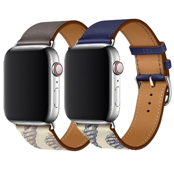 Ремешок из натуральной кожи для Apple Watch Band 42 мм Series 5 4 3 2 1 iwatch 44 38 | Наручные часы