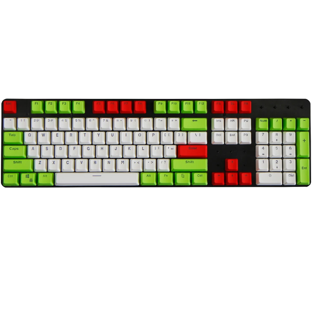 104 клавиши Рождественская тема три цвета OEM высота PBT Keycaps для механической
