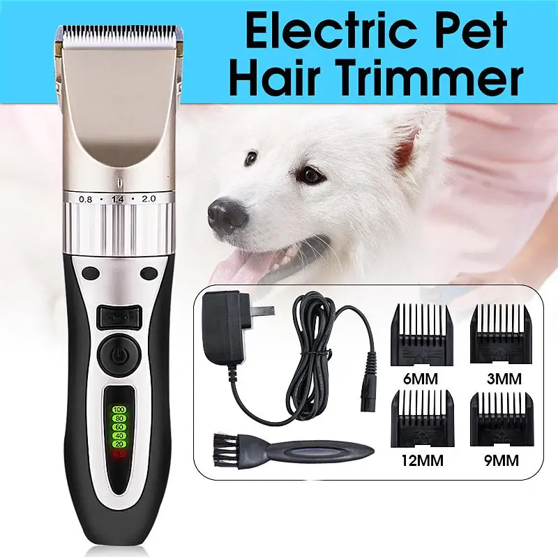 

Professional Pet Dog Hair Trimmer Animal Grooming Clippers Cat Cutter Machine Shaver Electric Scissor Clipper 110-240V AC