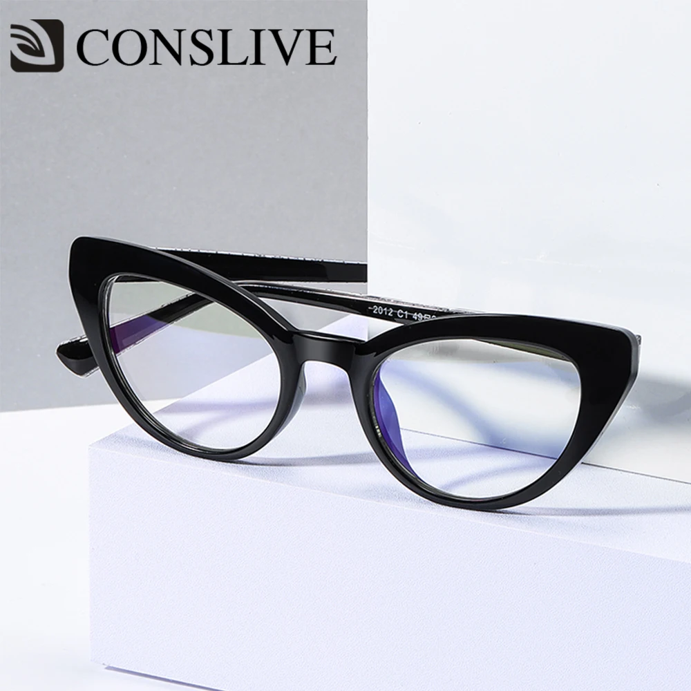 

2020 NEW Cat Eye Optical Glasses Frame for Women Fashion Translucent TR90 Cat-Eye Eyeglasses Women 2012
