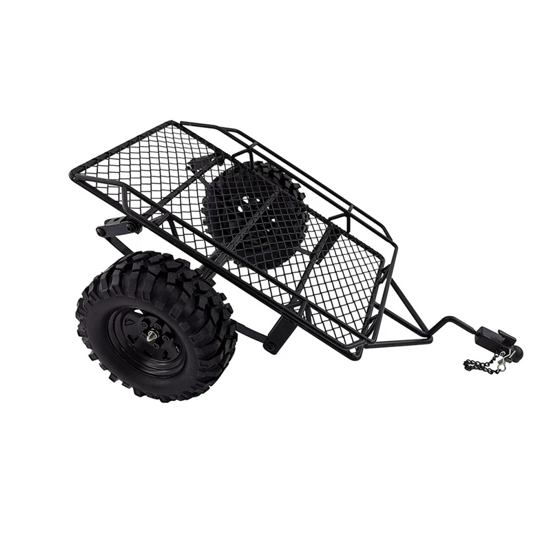 Металлический симулятор прицеп Сделай Сам ведро для 1/10 осевой SCX10 TRX4 RC автомобиль