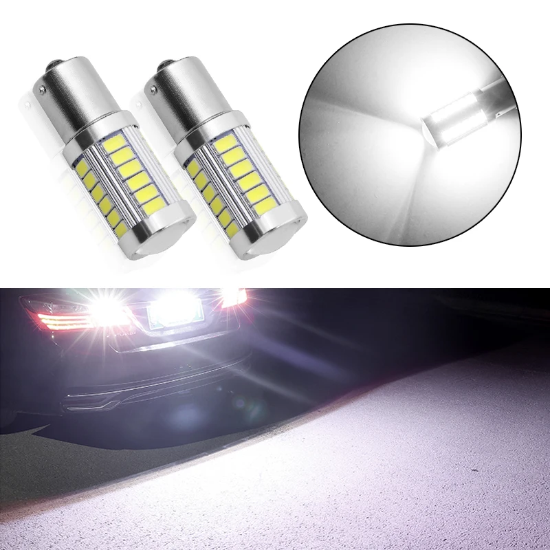 2шт 1156 P21W 7506 BA15S 33 SMD 5630 5730 светодиодный Автомобильные стоп-сигналы для автомобиля