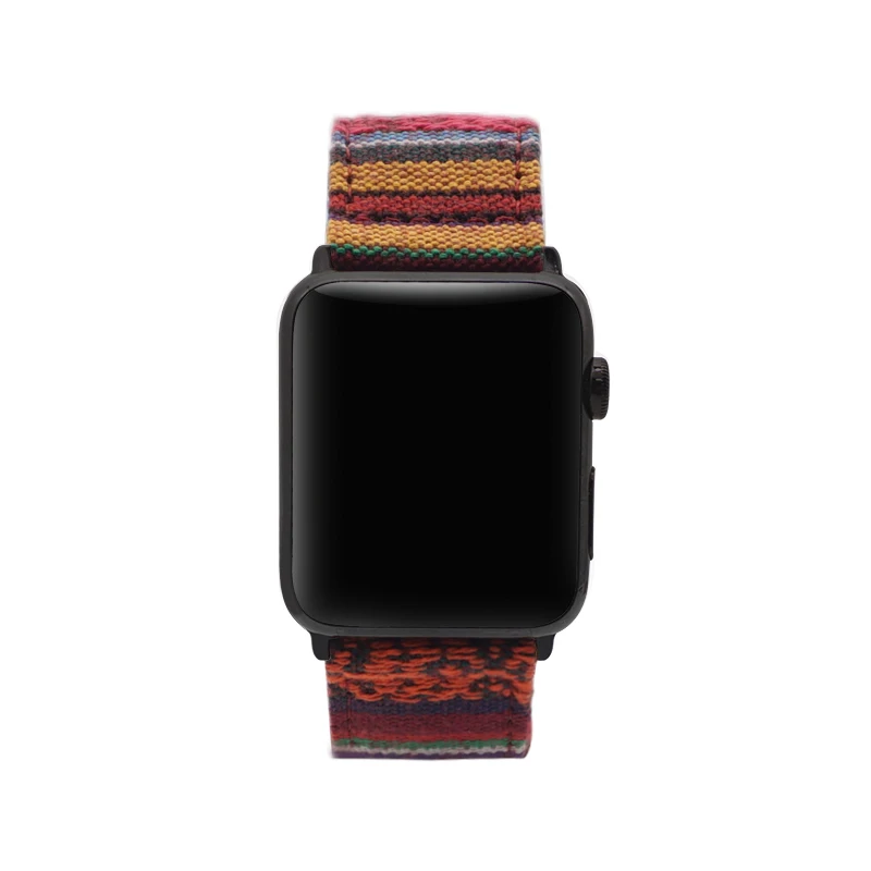 National Wind Fabric Strap For Apple Watch band 38mm 40mm iWatch 4 Band 42mm 44mm Sport 5