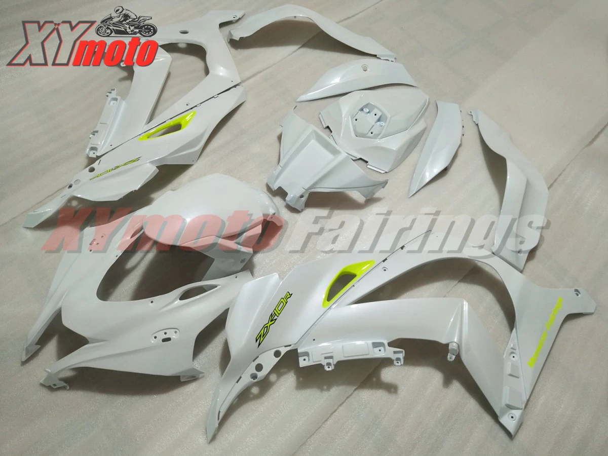 Мотоцикл обтекатели комплект для Kawasaki ZX10R 16-18 инъекции ABS пластик обтекатель ZX-10R- матовый белый кузов