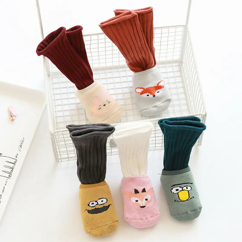 Baby Lovely Cartoon Socks Cute Animal Detachable Non-slip Dual Wear