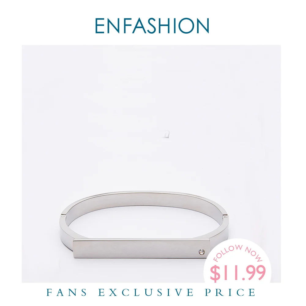 

Enfashion Personalized Custom Engrave Name Bangle Flat Bar Cuff Bracelet Gold Color Bracelets For Women Bracelets Bangles B8717
