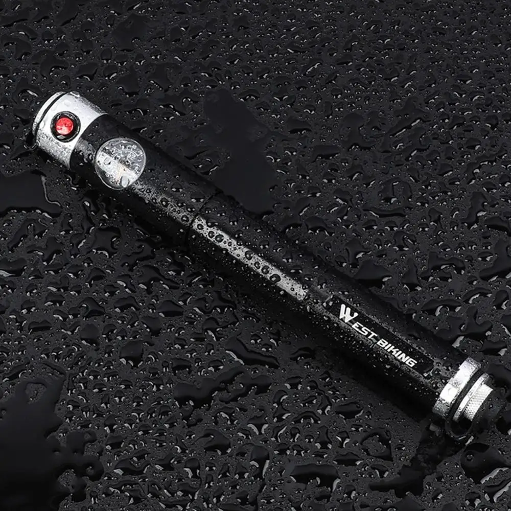Ручной насос для велосипеда с манометром 160PSI Schrader/Presta клапана портативный
