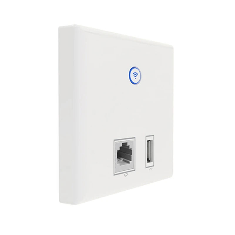 86X86 настенная розетка USB 2 4 ГГц 300 м Wifi роутер для помещений настенный AP усилитель