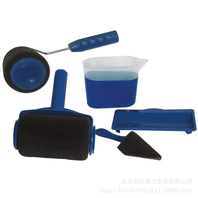 

New Style TV Product Multi-functional Paint Brush Roller Brush 5-Piece Set Handle