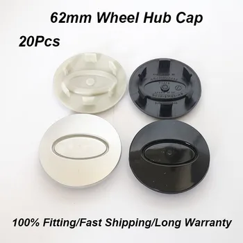 

For Discovery Freelander Evoque 20PCS 62MM 6.2CM Wheel Center Cap Covers Silvery/Black/Glossy/Green Logo