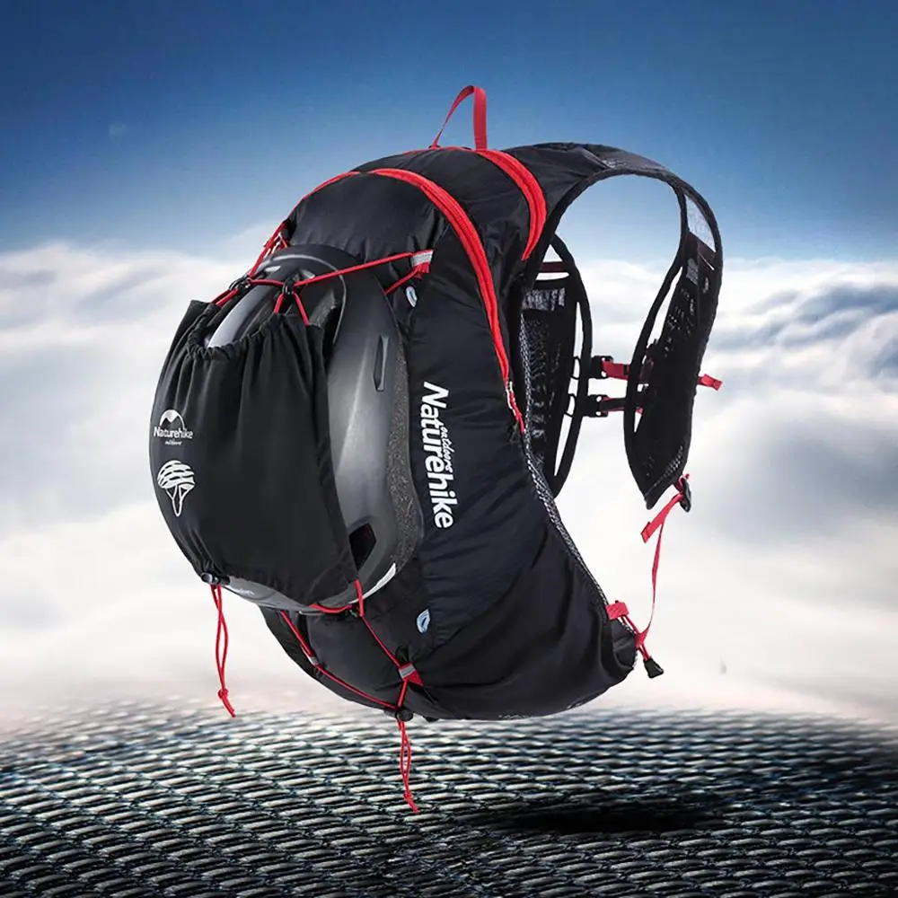 Naturehike Открытый легкий гидратация Беговая Сумка для бега Велоспорт Альпинизм марафон Пешие прогулки Водонепроницаемый Спорт 15L нейлоновая сумка