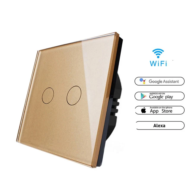 1/2/3 Smart WiFi светильник сенсорный настенный выключатель Мощность переключатель приложение Дистанционное Управление интеллигентая(ый) переключатель передачи голоса, Управление для Alexa умный дом