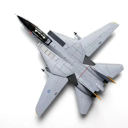 1/100 Металл Том-Кот F14 истребитель серый подарок струя статическая модель аэроплана самолет