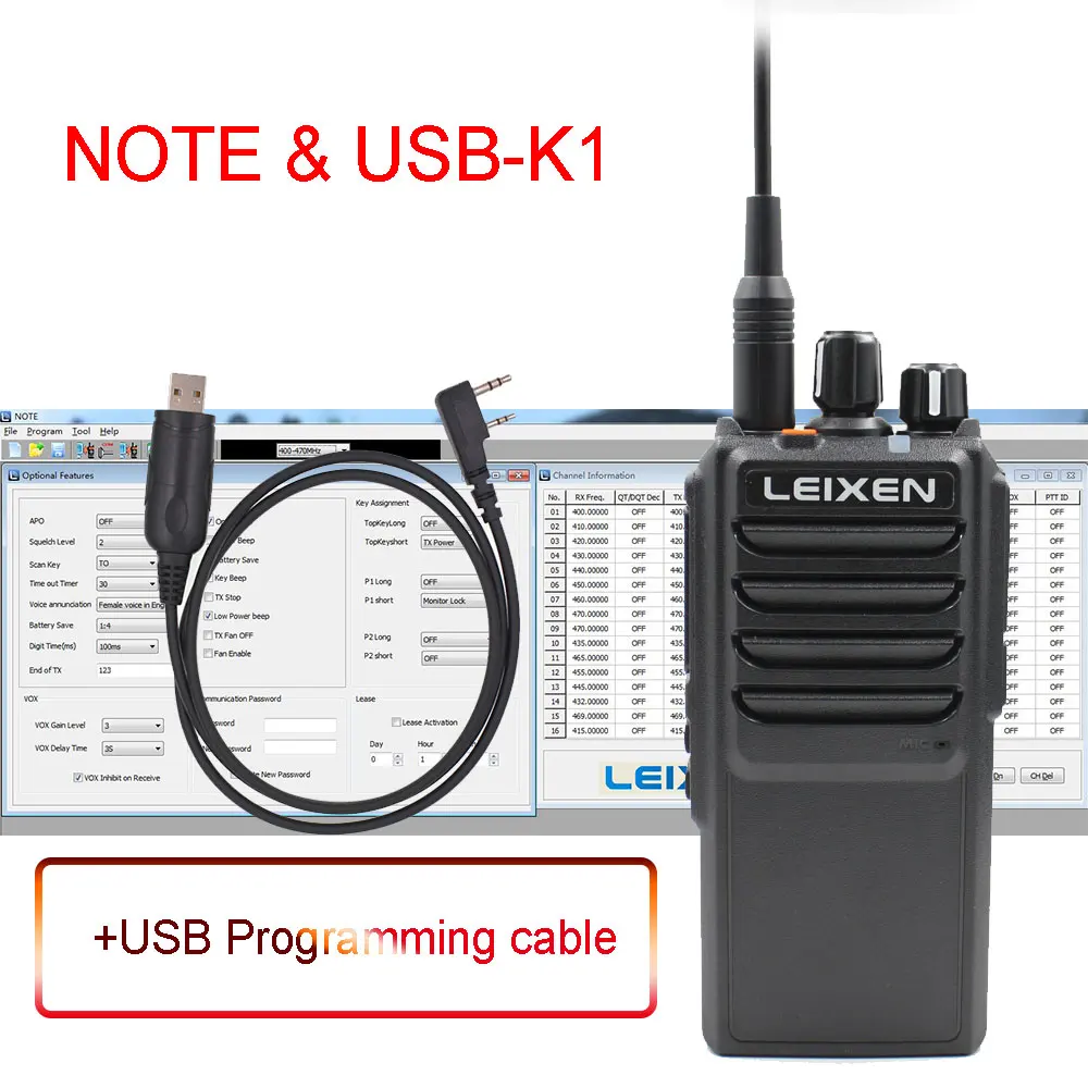 Дальнее двухстороннее радио LEIXEN NOTE Высокая мощность 20W камуфляж UHF 400-480MHz 4000mAh Ham радио