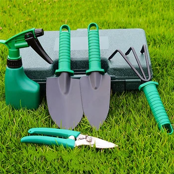 

New Portable 5-Piece Gardening And Planting Tool Set Flower Shovel Flower Planting Soil Tool Household Potted Flower Tool