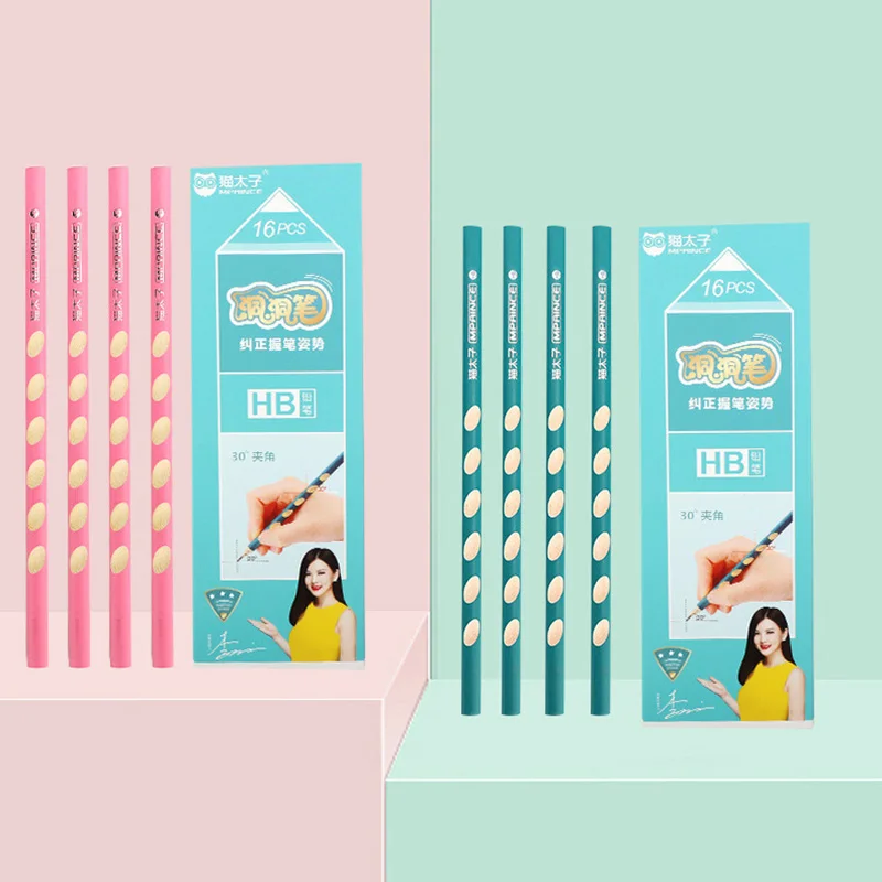 HB 2B Kawaii деревянные свинцовые карандаши креативные отверстия карандаш для детей
