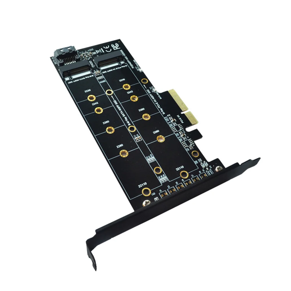 M.2 платы компоненты двойной интерфейс адаптер Карточка SSD аксессуары NGFF к PCIE X4 компьютер NVME b-ключ черный M