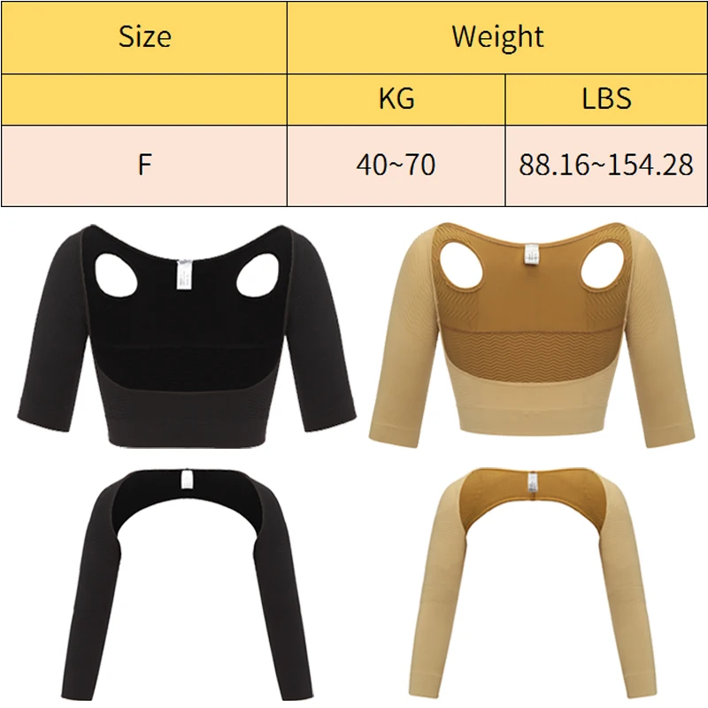 Upper Arm Shaper Humpback Posture Corrector Women Shoulder Slimmer Compression Shapewear Sleeves Body Shaper Back Support Tops yummie shapewear