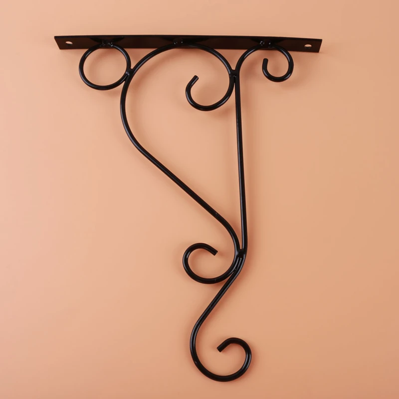 

Wrought Iron Green Lotus Hanging Basket Wall Hanging Flower Pot Holder Hanger Hook Balcony Flower Pot Rack Garden Decor