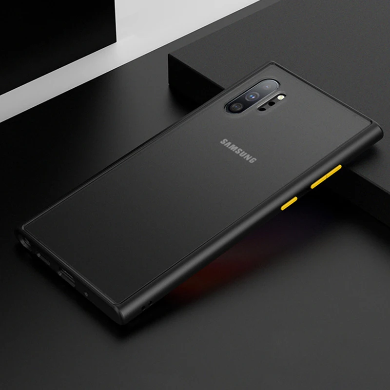 

For Samsung Galaxy Note 10 S10 Plus Case Matte Transparent Shockproof Silicone Bumper For Samsung A10 A20 A30 A40 A50 A70 Cases