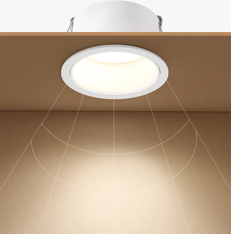 smd2835 recessed downlights 7w 12w 15w 18w