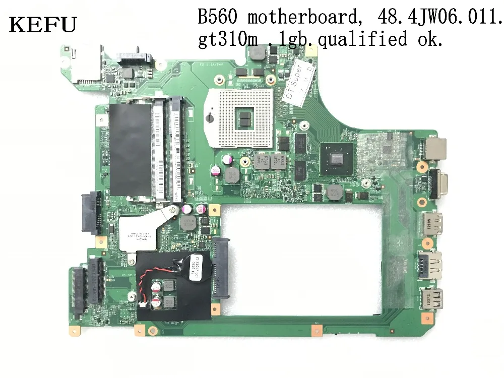 KEFU сток, 10203-1 LA56 MB 48.4JW06.011 для lenovo B560 материнская плата для ноутбука, GT310M 1GB(не подходит v560, квалифицированный ОК