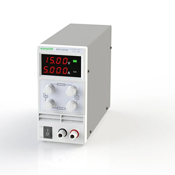 Wanptek KPS1505DF 4-разрядный серии Высокое качество серии 15V5A 110 V-230 V ЕС Светодиодный Цифровой Регулируемый переключатель постоянного тока Питание 4 цифр