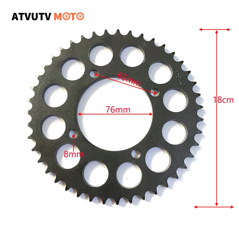 

428 цепь 37 т зубы 76 мм задние колеса для 50cc 70cc 110cc 125cc ATV Quad go Kart Dirt Pit Bike KAYO Bosuer Apollo RXF