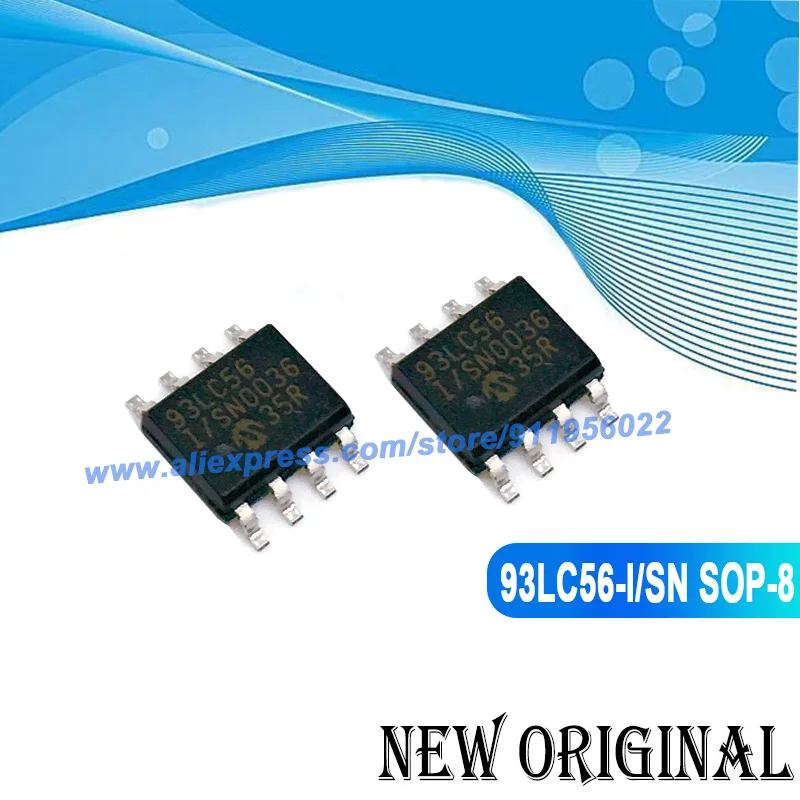

(5 Pieces) 93LC56-I/SN 93LC56I/SN 93LC56 SOP8