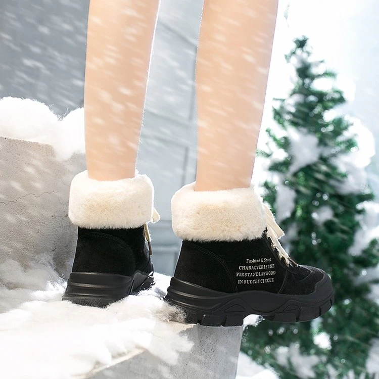 Модная зимняя хлопковая обувь; женские зимние ботинки; Botas Mujer; женская теплая обувь; высокие кроссовки; женские ботильоны