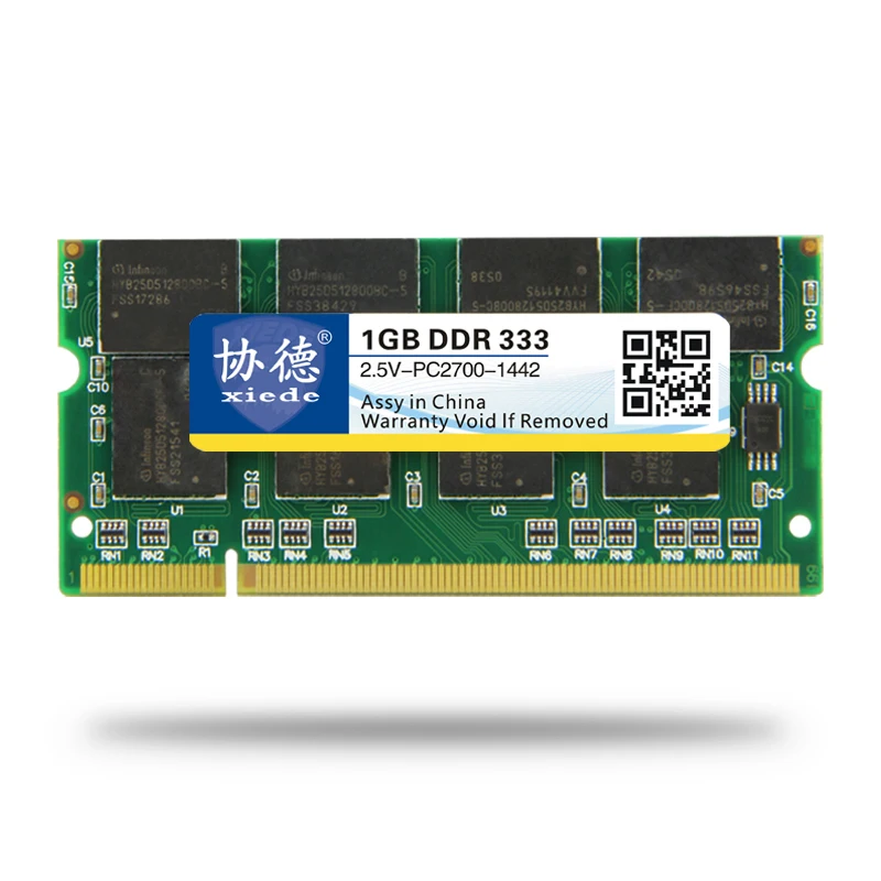 Память xiede для ноутбука ОЗУ DDR 400 МГц 333 266 1 ГБ 512 Мб память Sodimm совместимая с DDR1 Гб|ram