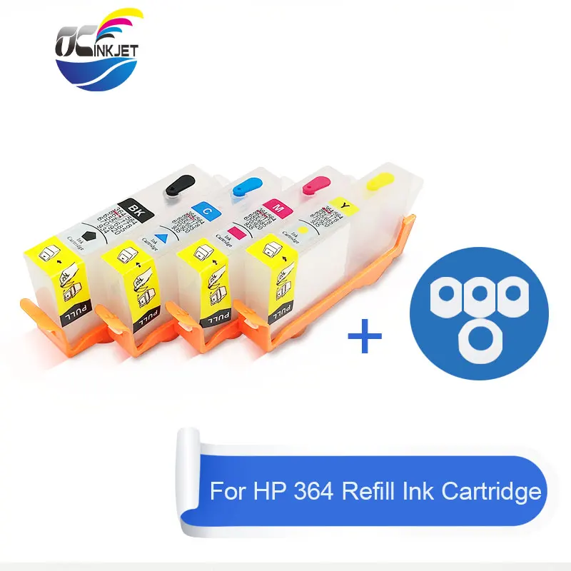 OCINKJET For HP 364 XL Refill Ink Cartridge With Chip Photosmart 5510 5512 5514 5515 5520 5522 5524 6510 6512 6515 Printe | Компьютеры и