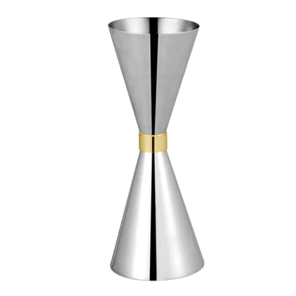 25 50ml Silver Нержавеющая сталь Jigger напиток Спирит рюмка мерная чашка коктейль вино бар инструменты - Цвет: 25 50ml Silver
