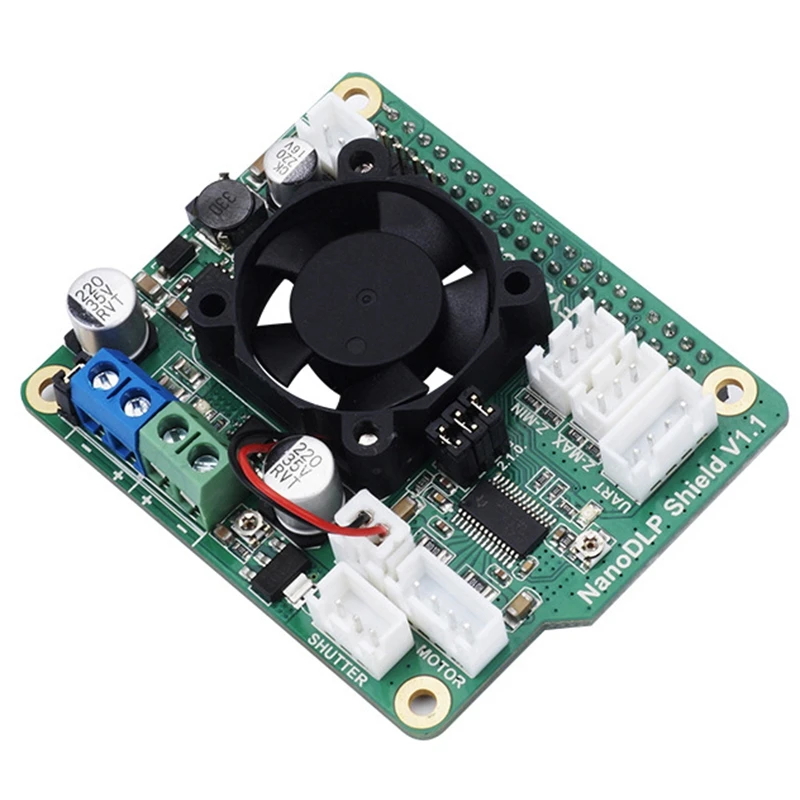NanoDLP щит V1.1 плата расширения с DRV8825 контролируемым MOS для Raspberry Pi 3B и светильник