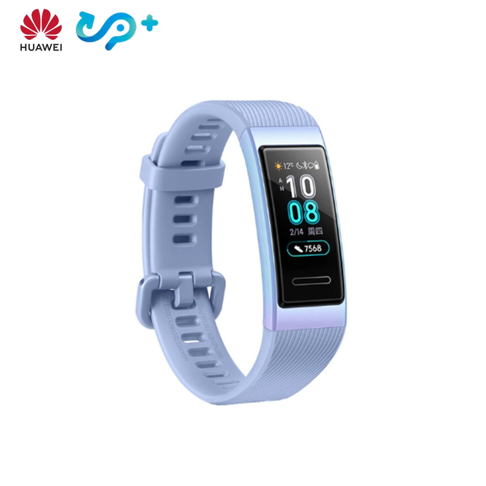 Huawei Band 3 Смарт-браслет 0,95 ''трекер для плавания Водонепроницаемый Bluetooth фитнес-трекер сенсорный экран - Цвет: band 3 blue