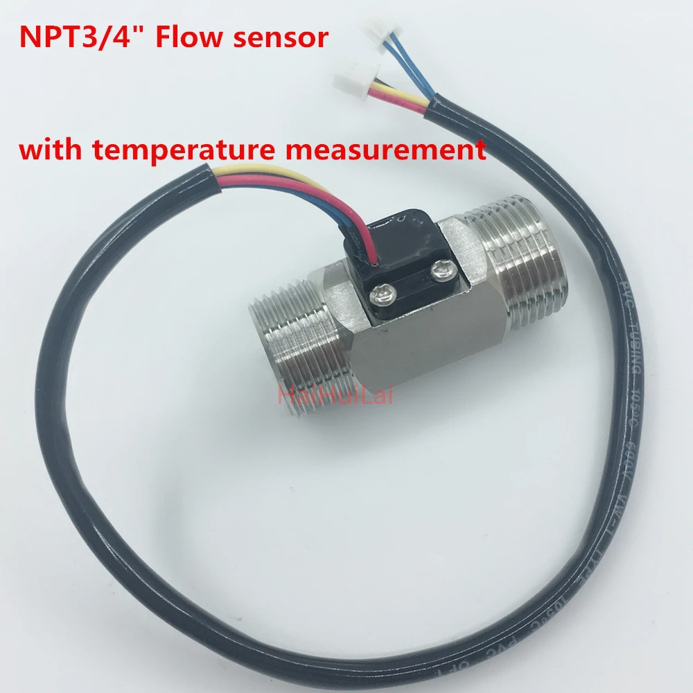 npt 3 4 flow sensor DN20 hall effect