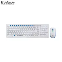 Клавиатура и мышь Defender Skyline 895 RU,белый,мультимедийный