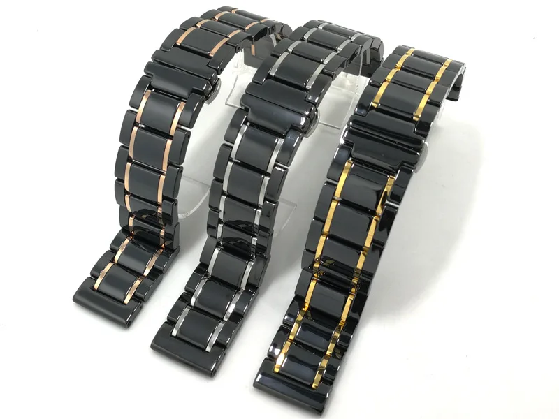 

High quality smooth ceramic band 14mm 16mm 18mm 20mm 22mm Support quick release switch spring bar Many colors are available