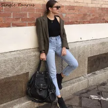 Прямые женские джинсы с высокой талией и пуговицами, свободные джинсы для мам, красивые джинсовые штаны, уличная одежда, джинсы Boyfriend Pantalon Femme