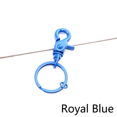 Royal Blue Meetee 10/30 шт 7 х 3 см Цвет брелок для ключей с декоративной металлической пряжкой и омаров оснастки пряжкой сумка подвеска брелок повесить застежка-крючок аппаратные средства "сделай сам" Материал - Цвет: Royal Blue