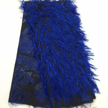 

Embroidery Tassels Sequins Lace Fabric Brocade Lace Fabrics for Wedding Party African French Lace Nigerian Tulle Lace Fabric FD1