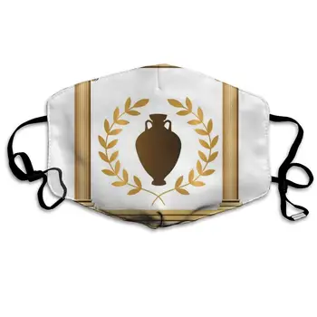 

Mouth Mask Antique Architecture Print Masks - Breathable Adjustable Windproof Mouth-Muffle, Camping Running for Women and Men