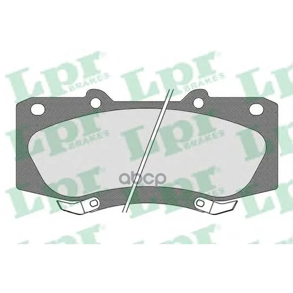 Колодки Тормозные Toyota Hilux 05- Передние Lpr 05p1682 Lpr арт. 05P1682