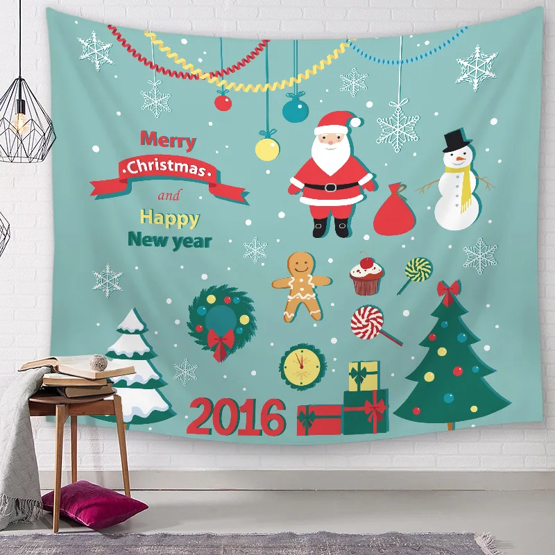 Elife Мандала Merry Christmas стены полиэстер Висячие хиппи пледы Луна Санта Клаус гобелен спальня одеяло пляжные полотенца