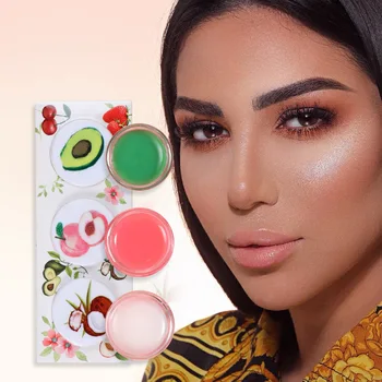 

3PCS/sets of boxed nude color lip jelly lip gloss transparent hydrating lip gloss moisturizing lip color Makeup set